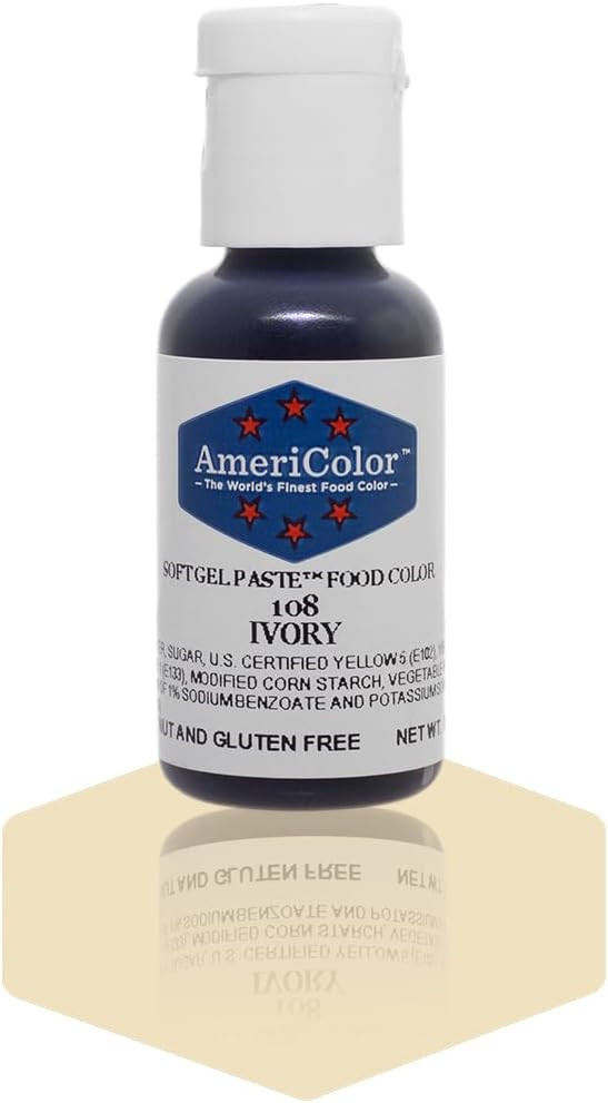 Americolor Soft Gel Paste Food Color, .75-Ounce, Ivory | Amazon (US)