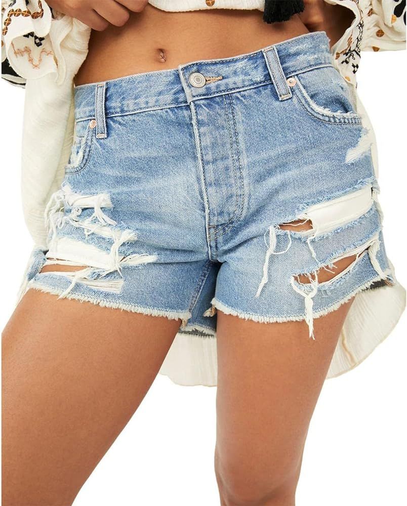 Free People We The Free Maggie Mid-Rise Shorts | Amazon (US)