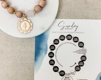 BESTSELLER: Single Aquamarine Rosary Bracelet | Etsy | Etsy (US)