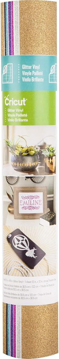 Cricut 2003290 Glitter Vinyl, Sampler, 12" x 12" | Amazon (US)