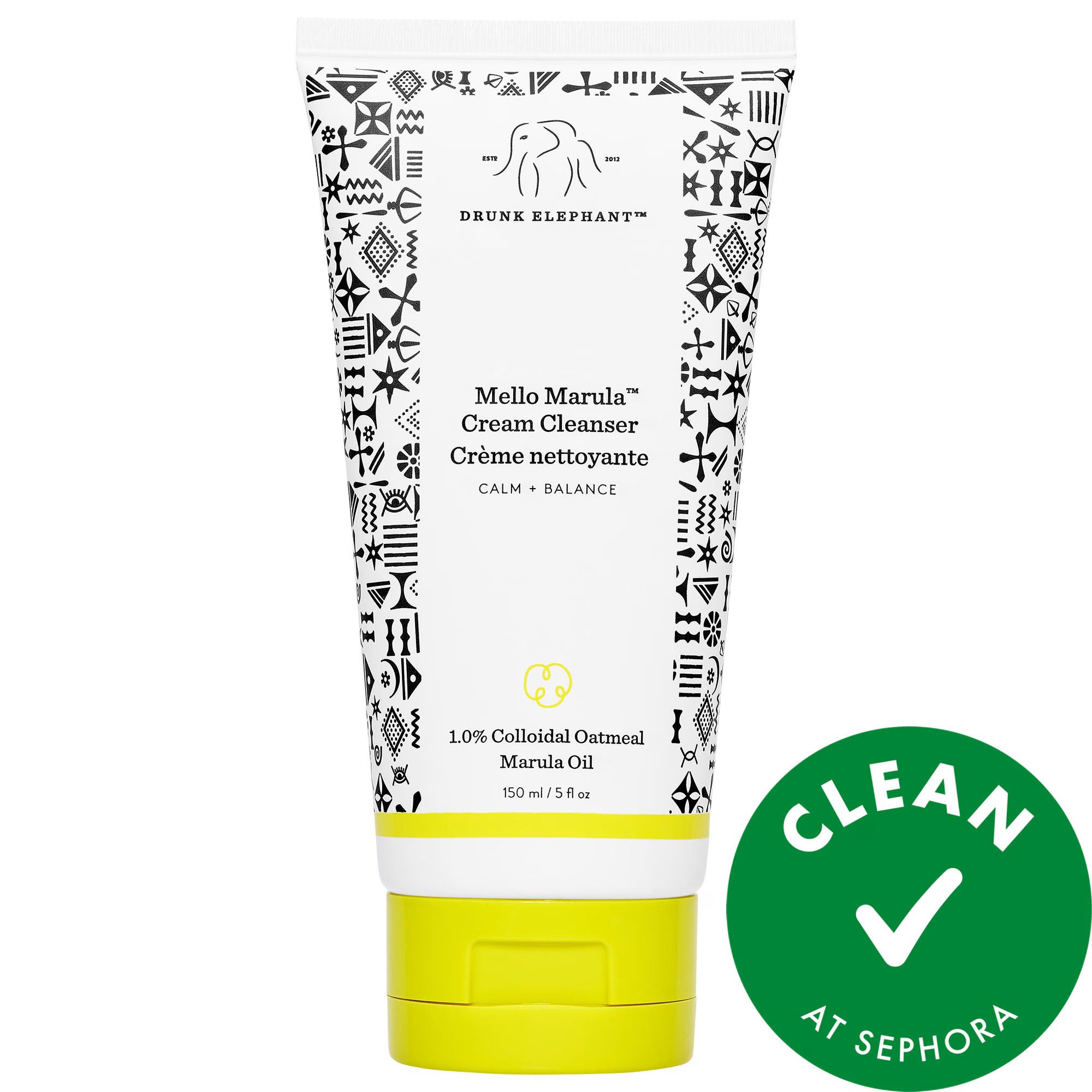 Drunk Elephant Mello Marula Cream Cleanser with 1.0% Colloidal Oatmeal 5 oz / 150 mL | Sephora (US)