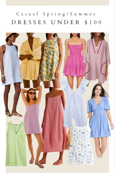Casual spring dresses and summer dresses under $100

#LTKstyletip #LTKSeasonal #LTKfindsunder100
