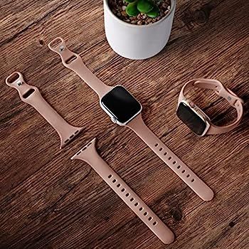 DYKEISS Sport Slim Silicone Band Compatible for Apple Watch Band 38mm 42mm 40mm 44mm 41mm 45mm 49... | Amazon (US)