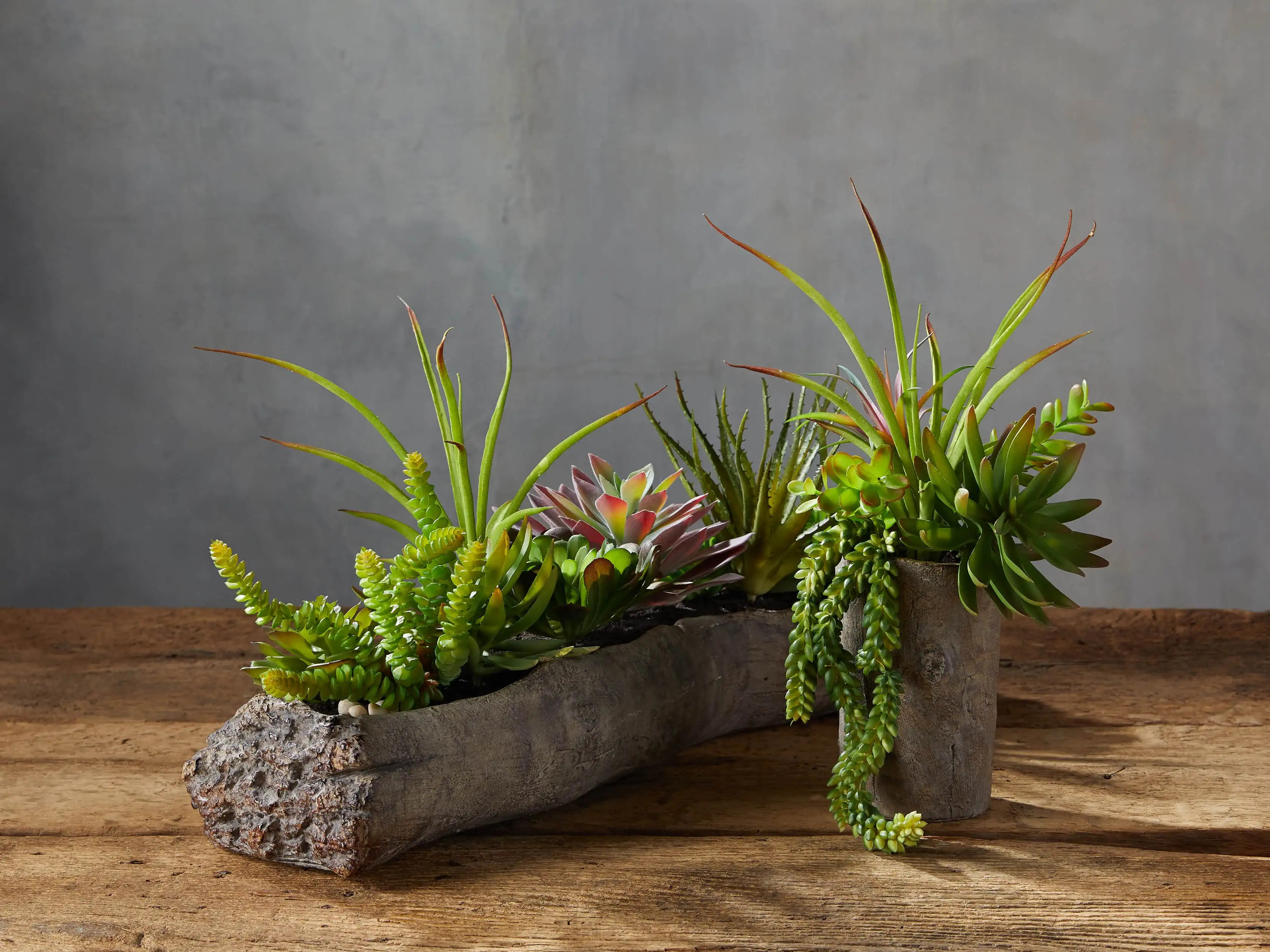 Driftwood Centerpiece with Faux Botanicals | Arhaus