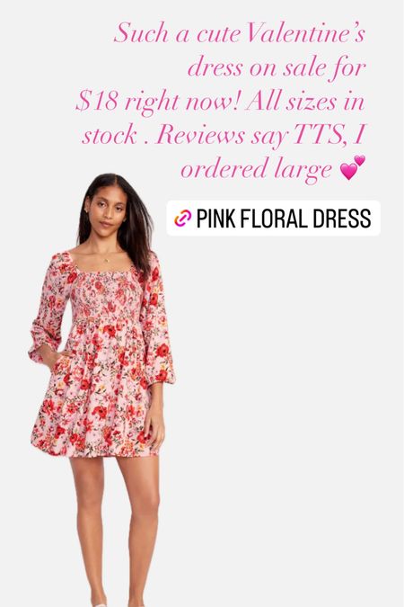 Valentine’s pink floral dress for $18 

#LTKMostLoved #LTKSeasonal #LTKsalealert