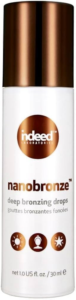 Indeed Labs Nanobronze Deep Bronzing Drops | Face & Body Self Tanner for a Rich Tan | Easy Self T... | Amazon (US)