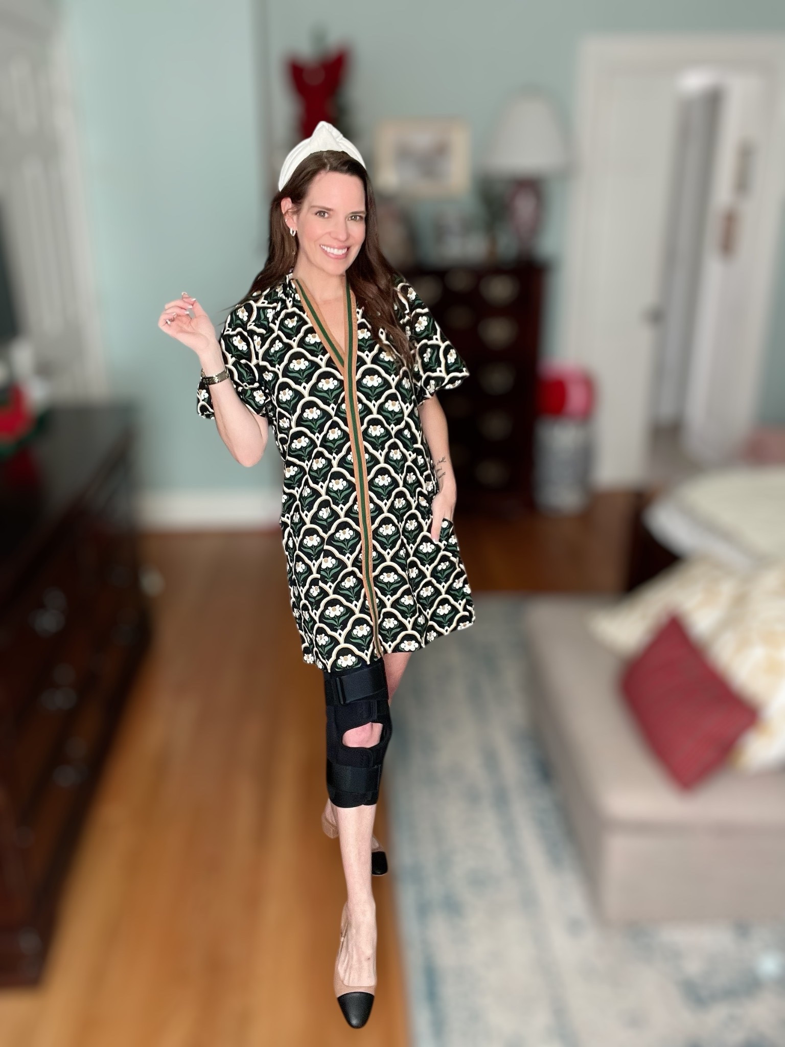 Patterned Mini Dress with Classic Neutrals 🖤✨

This chic patterned mini dress is such an easy go-to when you want something polished but still fun. I love the flattering V-neckline and relaxed fit — it’s comfortable, easy to wear, and works beautifully dressed up or down. The bold black-and-cream pattern feels timeless and eye-catching without being overwhelming, making it perfect for everyday wear or casual events.

I styled it with neutral flats for a classic, wearable look, but this dress would also look great with block heels or boots depending on the occasion. A simple headband and minimal gold jewelry keep everything feeling clean and elevated. This is one of those effortless pieces you can throw on for lunch dates, errands, casual dinners, or anytime you want to look put together with minimal effort 🤍

Patterned mini dress, black and cream dress, V-neck mini dress, casual dress outfit, everyday dress style, neutral accessories outfit, chic casual look, affordable boutique dress, women’s mini dress outfit, easy throw-on dress

#LTKOver40 #LTKFindsUnder100 #LTKWorkwear