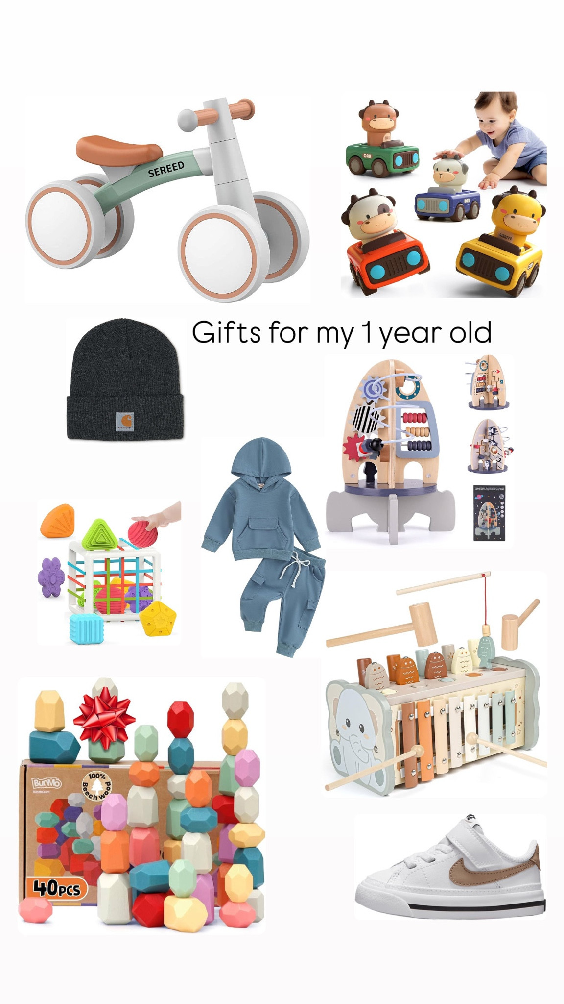 Gifts for boys: My almost 1 year old baby boy!! 

#LTKCyberWeek #LTKHoliday #LTKGiftGuide