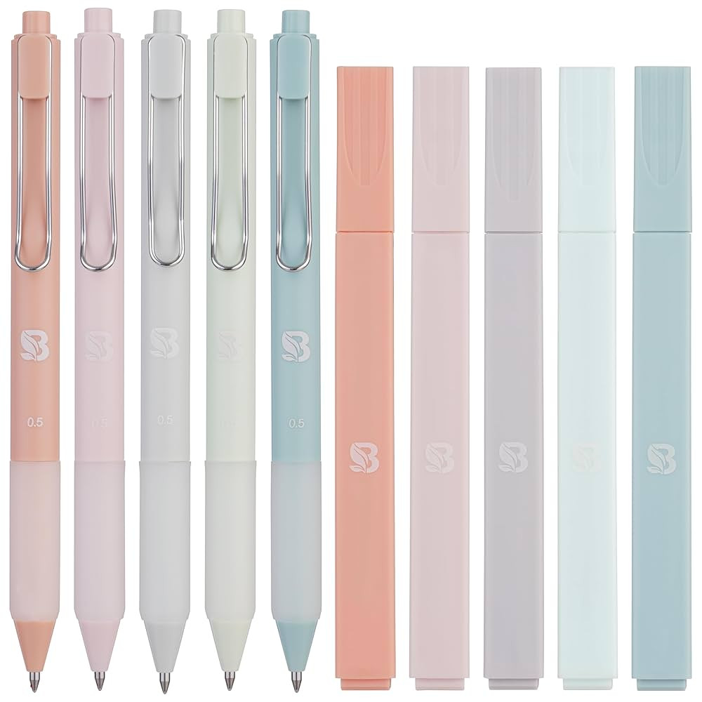BLIEVE - Aesthetic Highlighters and Gel Pens With Soft Ink And Tip, Bible Highlighters and Pens N... | Amazon (US)