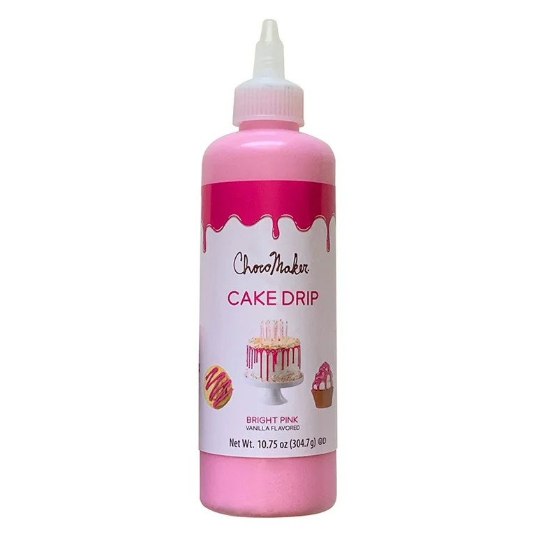 ChocoMaker Bright Pink Vanilla Flavored Cake Drip, 10.75oz | Walmart (US)