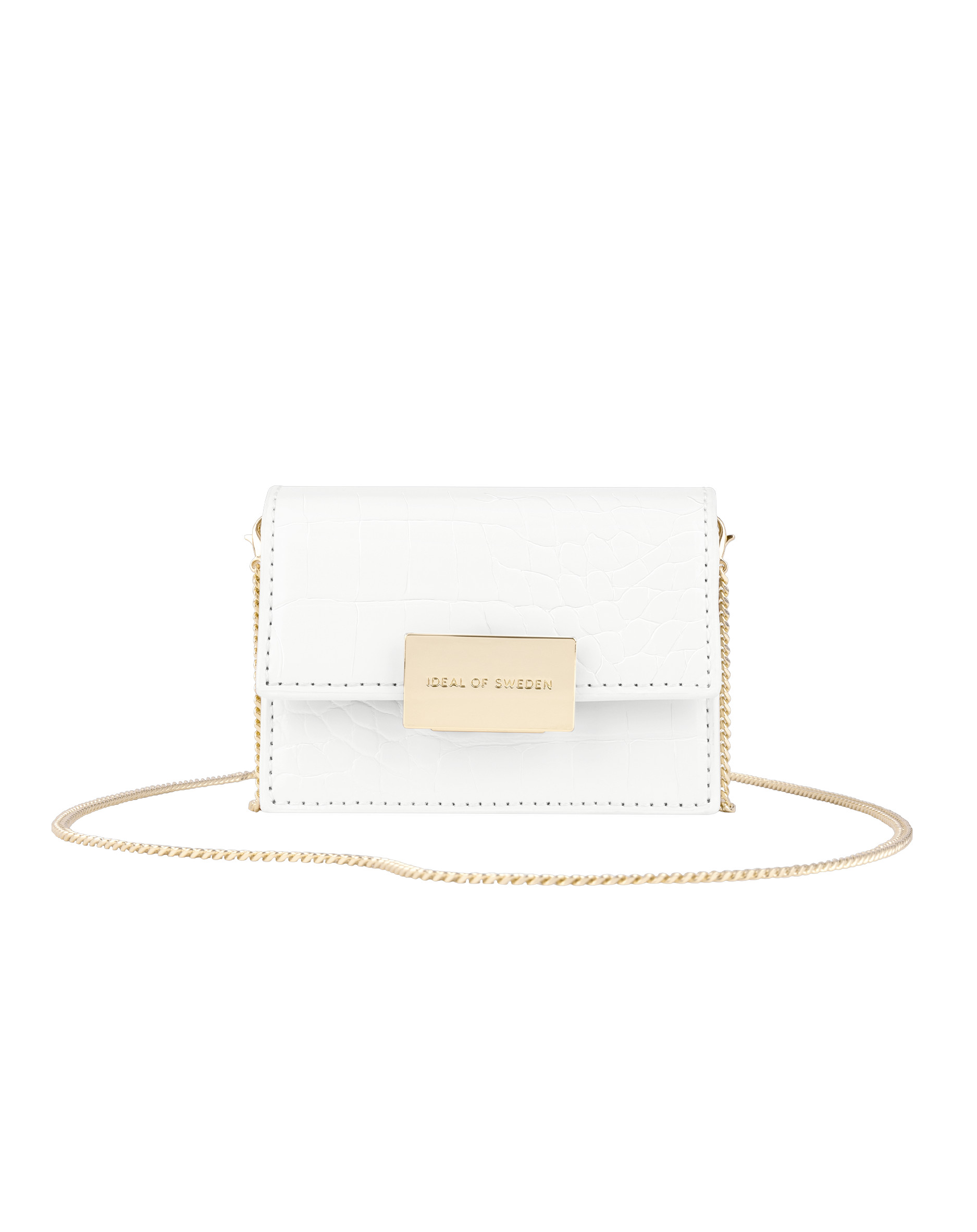 Lilou Wallet Mini Bag White Croco | iDeal of Sweden (DE)