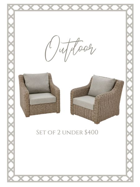 Outdoor patio furniture.  This set of chairs is a great deal!





Walmart, better homes and gardens 

#LTKSeasonal #LTKSpringSale #LTKhome