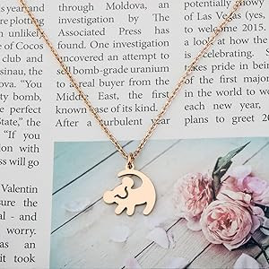 FOTAP Lion Necklace Lion Lover Bracelrt Earrings Animal Kingdom Gift | Amazon (US)