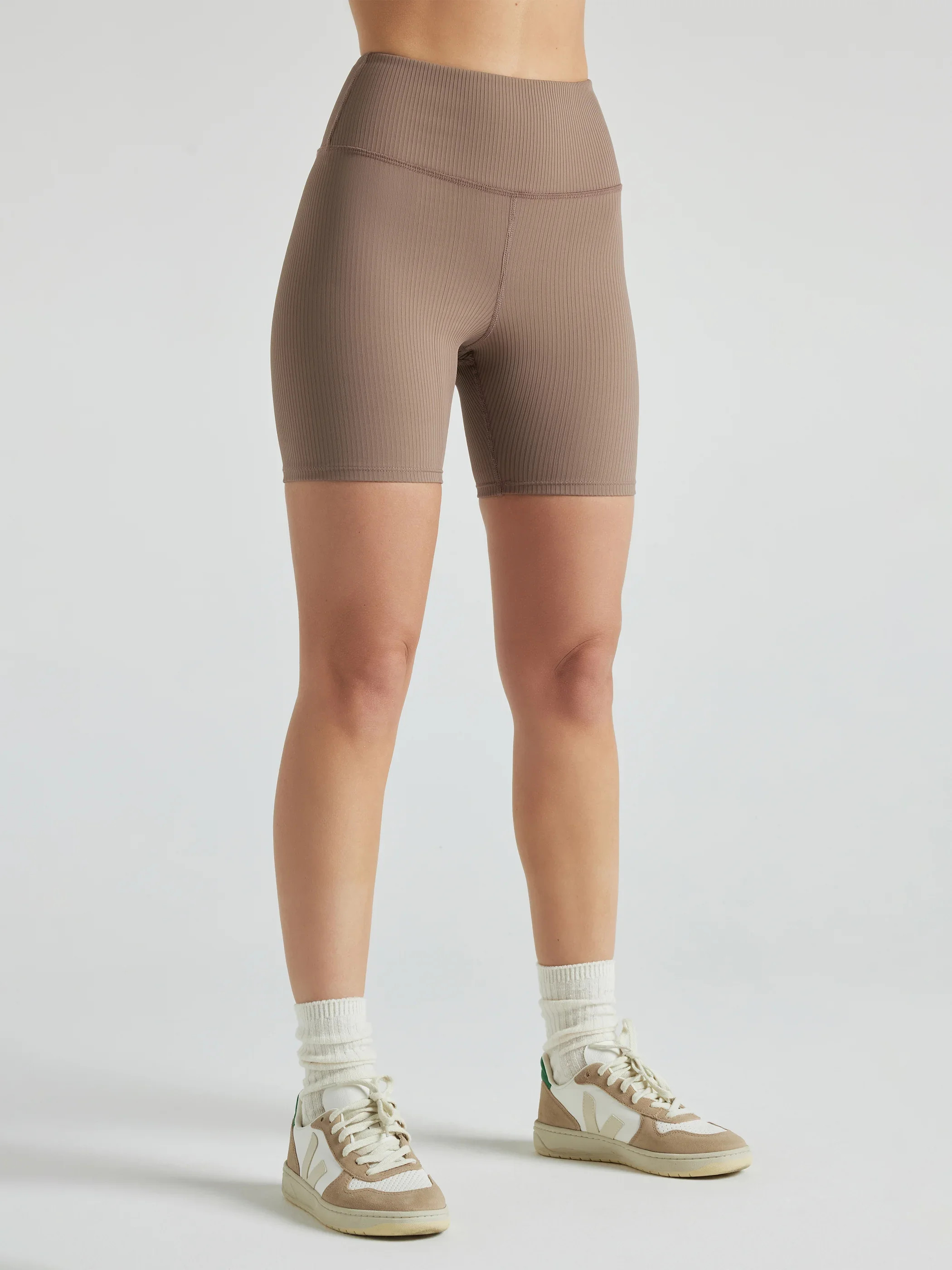In Motion Ribbed Biker Short | Losano