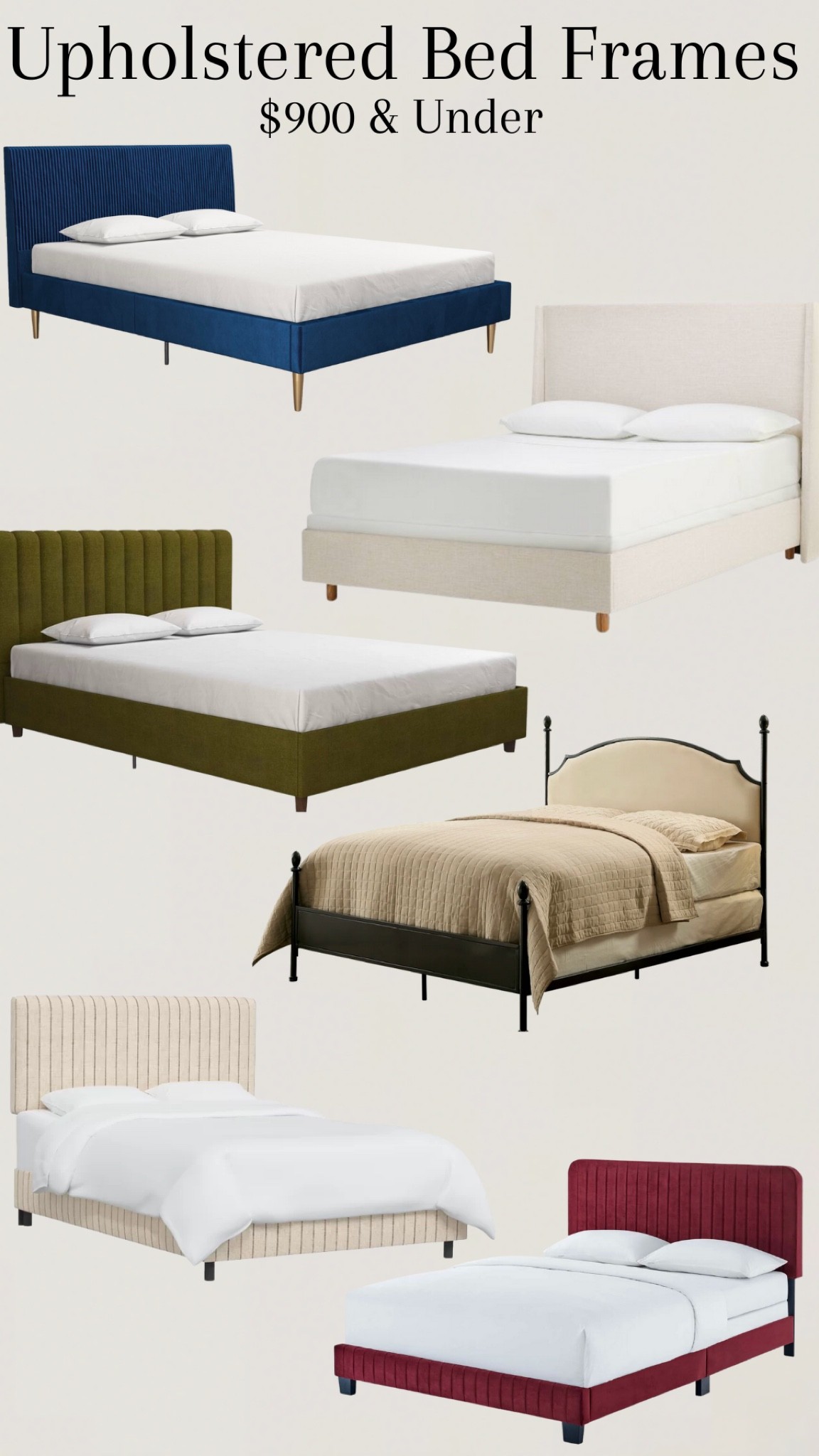 Upholstered bed frame 

#LTKstyletip #LTKhome #LTKsalealert