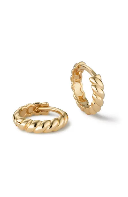Ana Luisa Twisted Hoop Earrings - Gold Twist Hoops at Nordstrom, Size Small | Nordstrom
