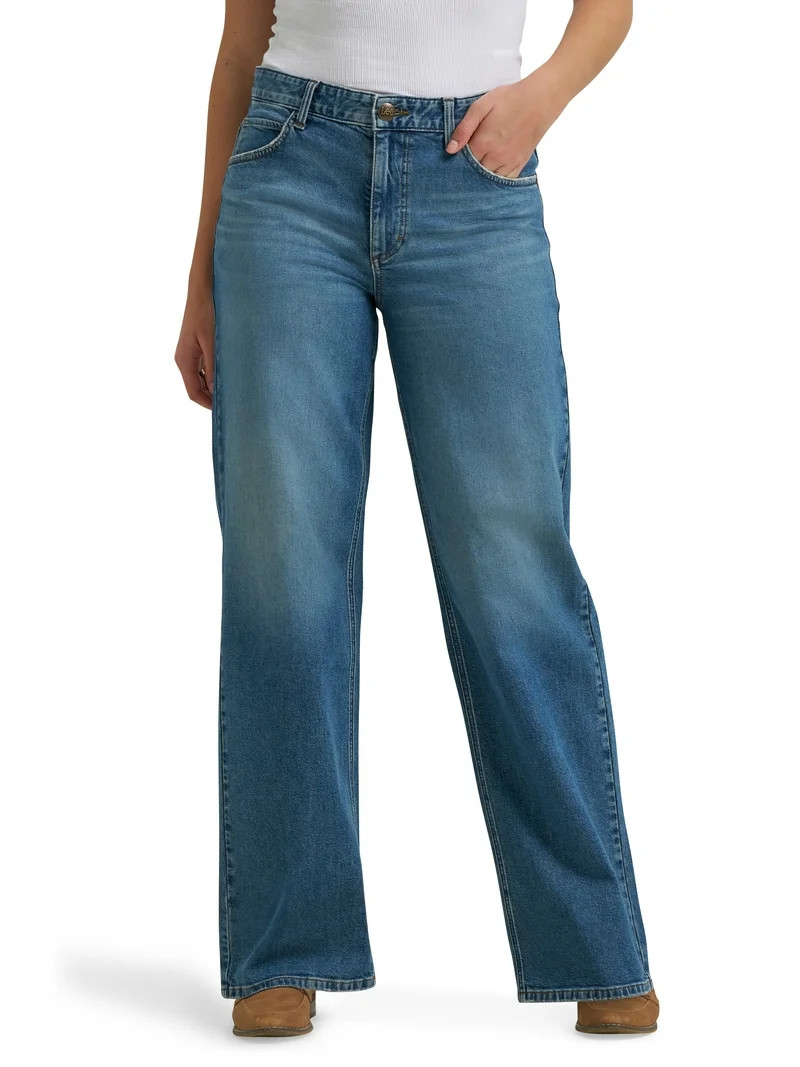Lee® Women's Heritage High-Rise Straight Leg Denim Jeans, Sizes 2-18 | Walmart (US)