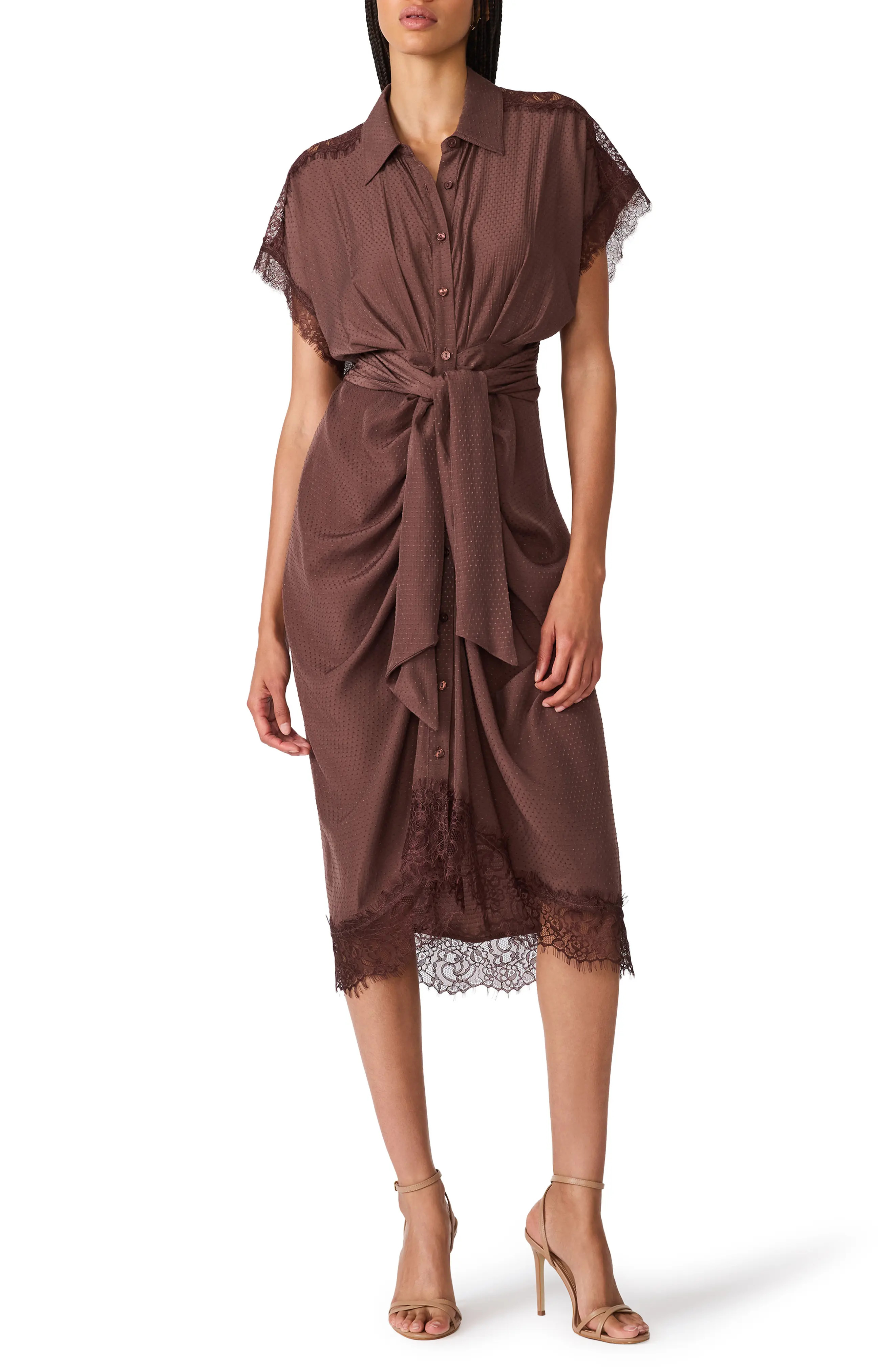 Steve Madden Tori Shirtdress in Walnut at Nordstrom, Size 2 | Nordstrom