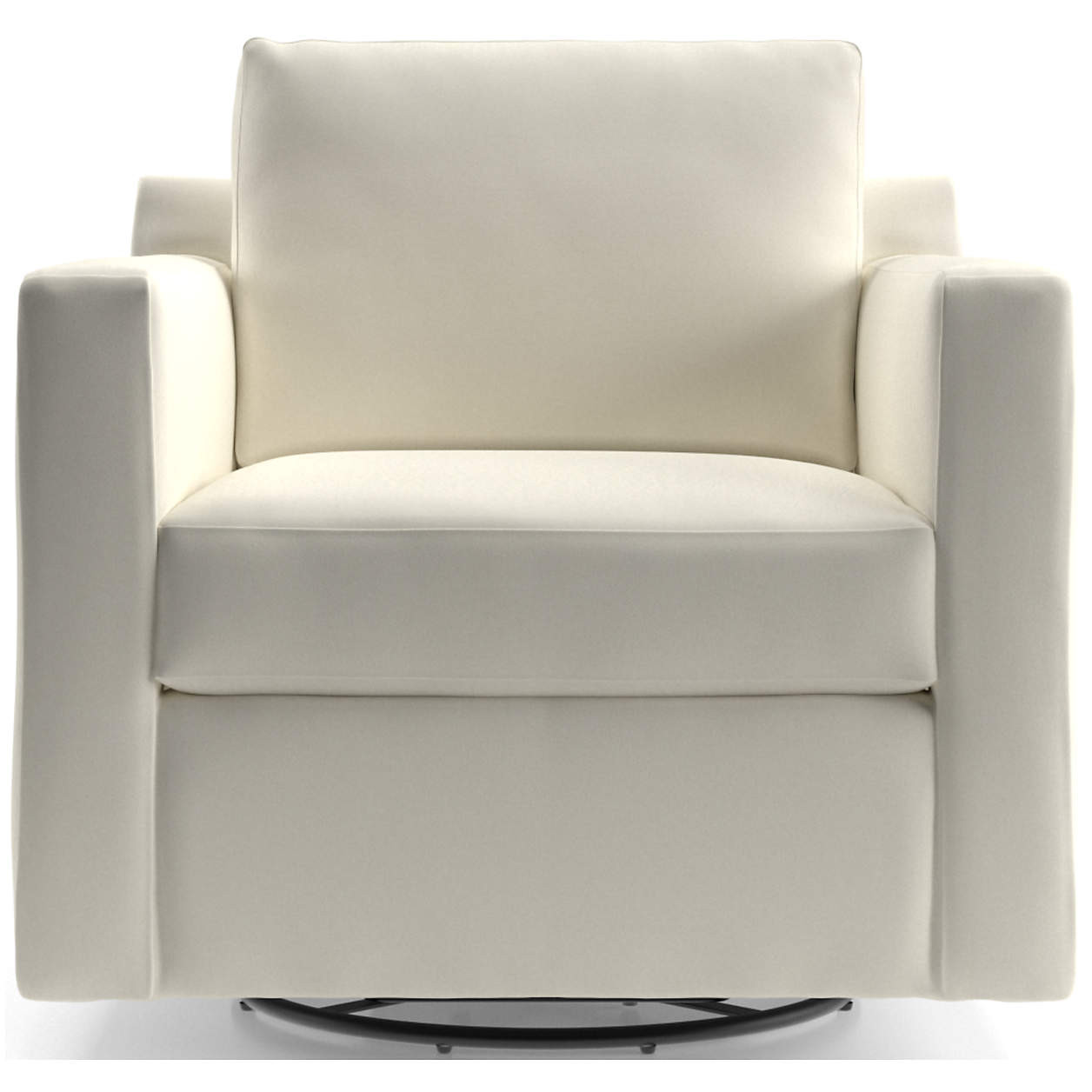 Barrett II 35.5" Track Arm Swivel Chair + Reviews | Crate & Barrel | Crate & Barrel