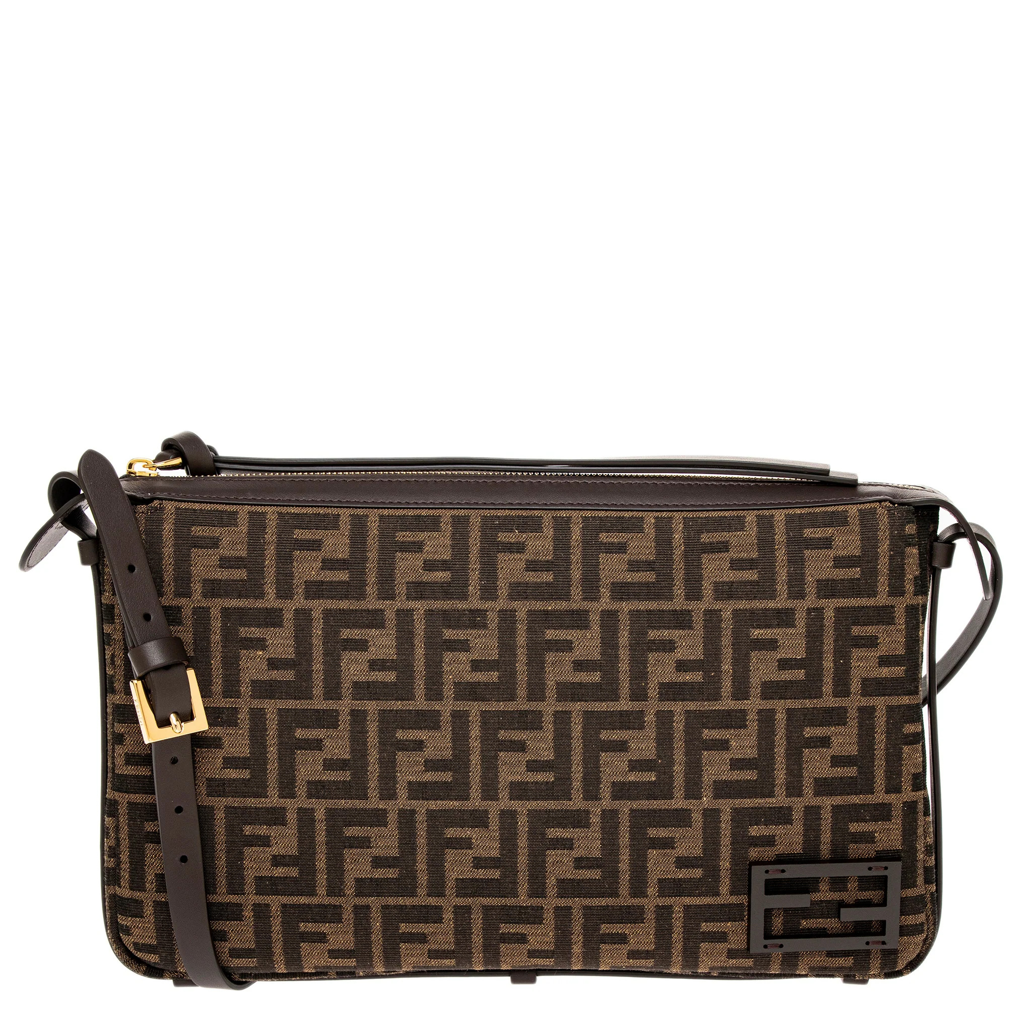 Fendi Simply FF Shoulder Bag | Overstock