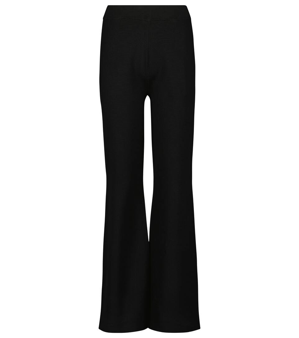 Silk-blend high-rise flared pants | Mytheresa (US/CA)