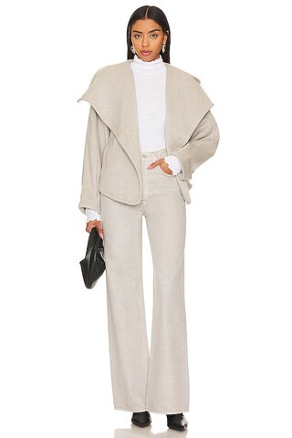 Mina Jacket in Heathered Coffee | Revolve Clothing (Global)