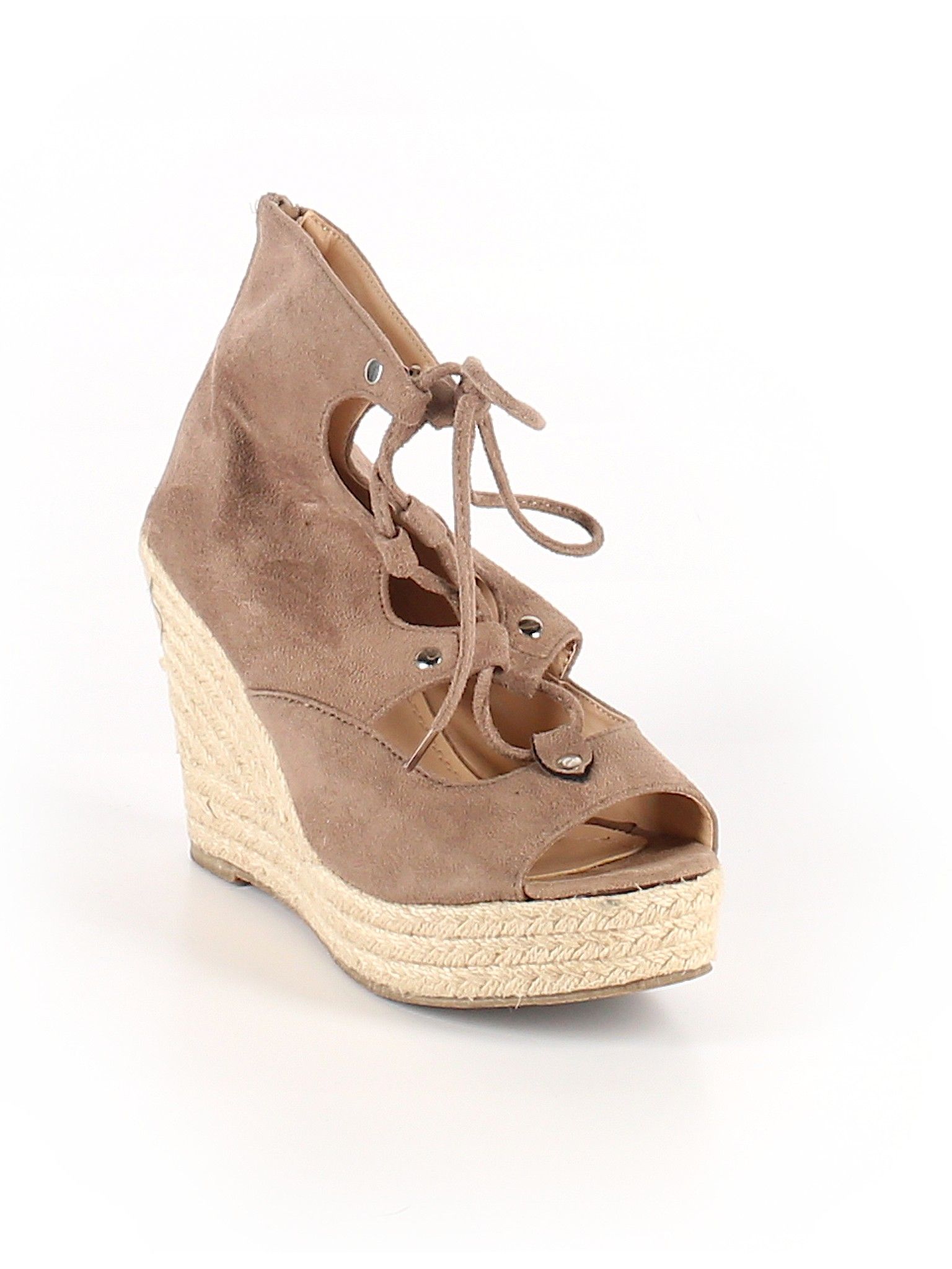 Chase & Chloe Wedges Size 8 1/2: Brown Women's Clothing - 40975427 | thredUP