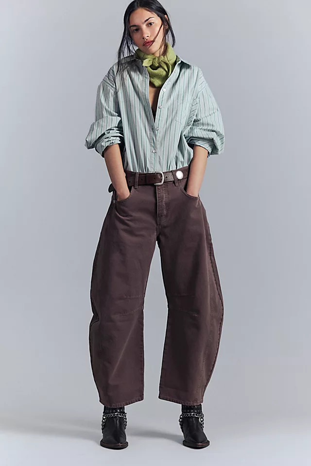 We The Free Good Luck Mid-Rise Barrel Jeans | Free People (Global - UK&FR Excluded)