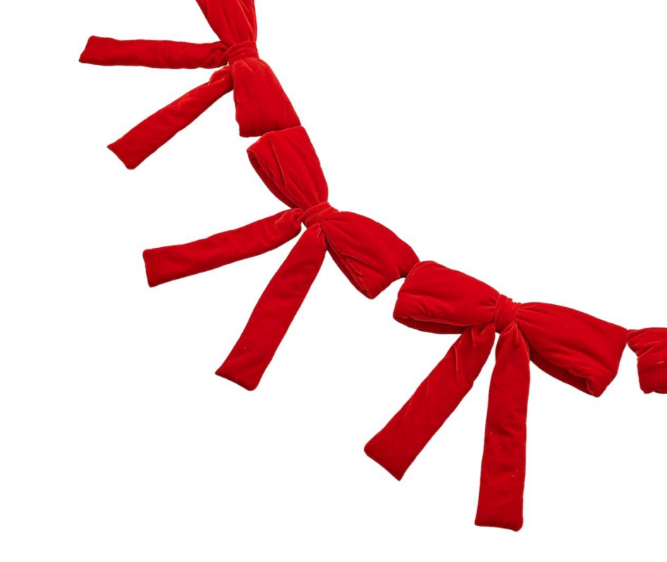 Large red velvet bow garland for Christmas decor!

#LTKSeasonal #LTKHome