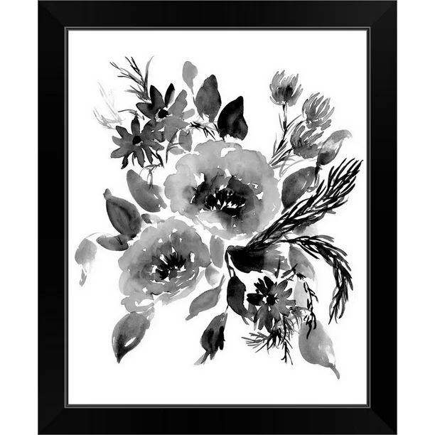 My Texas House Late Summer Flowers II Floral Black Framed Art Print 16" x 20" | Walmart (US)