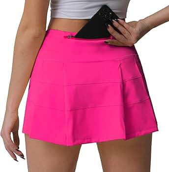 Husnainna High Waisted Pleated Tennis Skirt with Pockets Athletic Golf Skorts for Women Casual Wo... | Amazon (US)
