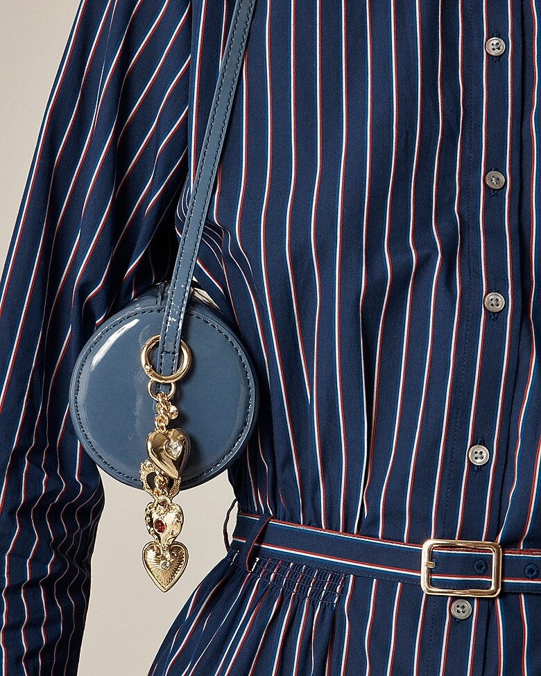 Crystal heart bag charm | J. Crew US