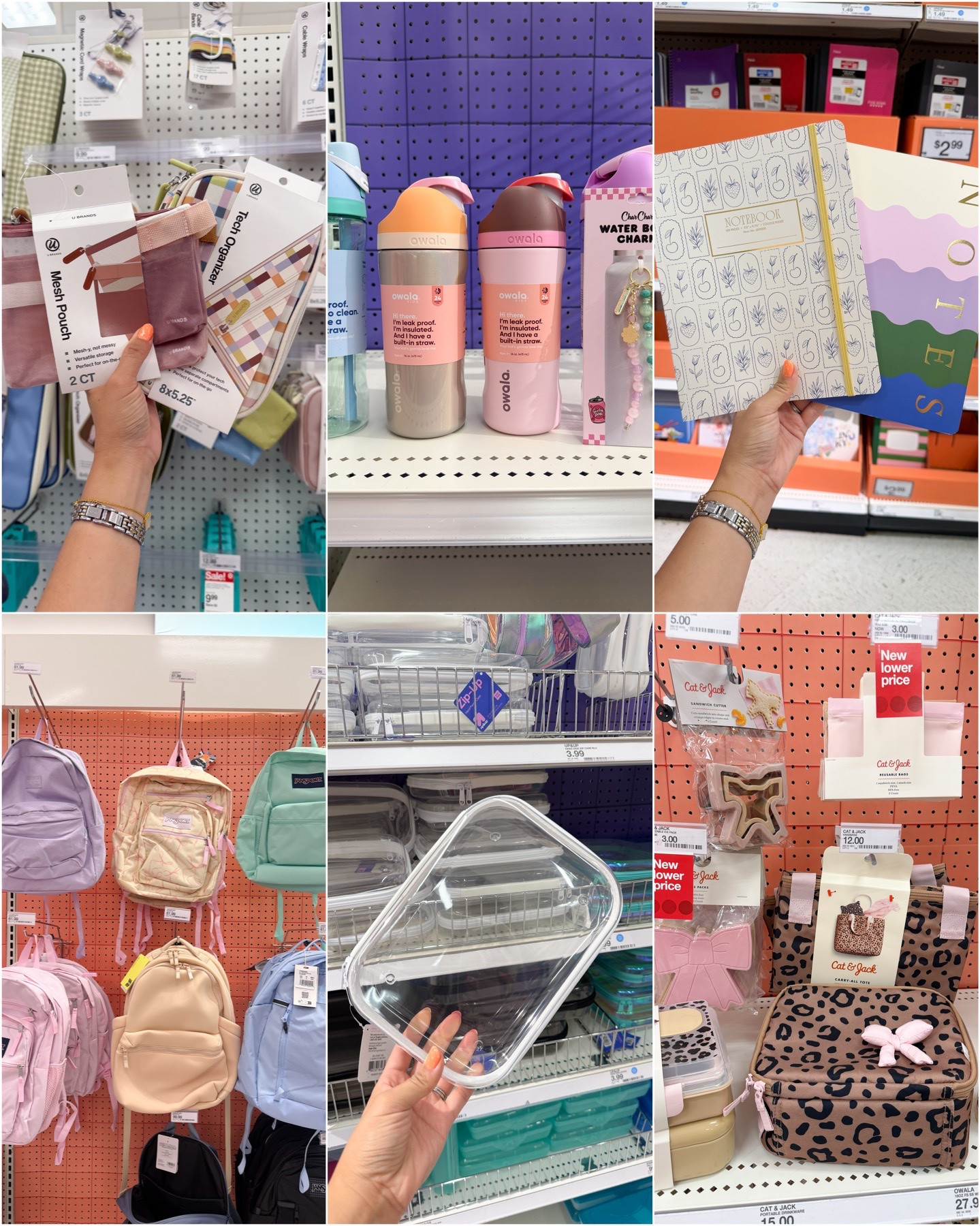 Target kids back to school finds! Backpacks, viral clear case, lunch box, notebooks, Owala water bottles and charms