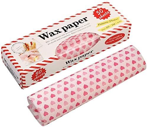 50 Sheets Wax Paper Food Picnic Paper Disposable Food Wrapping Greaseproof Paper Food Paper Liners W | Amazon (US)