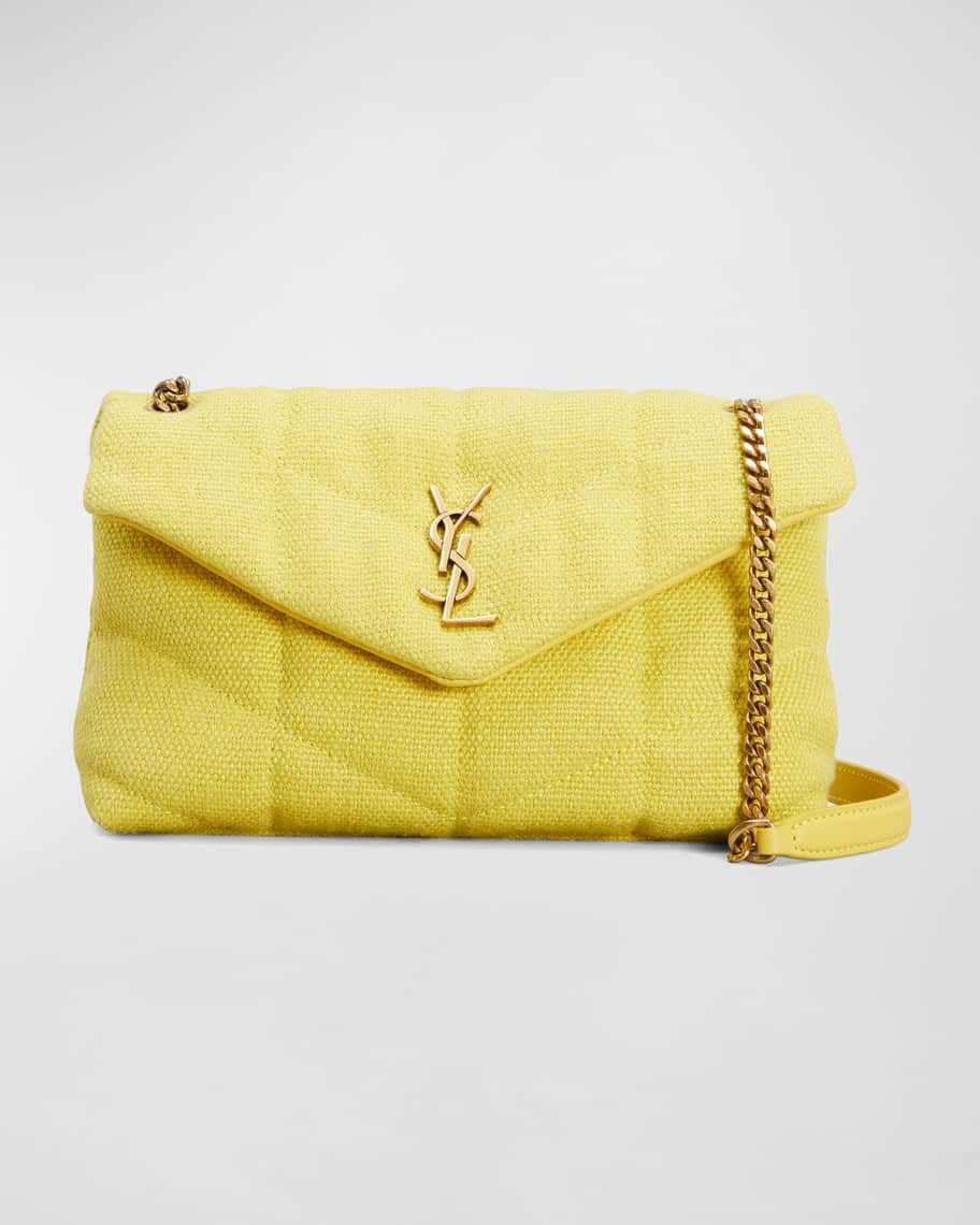 Saint Laurent YSL Toy Puffer Mini Canvas Crossbody Bag | Neiman Marcus