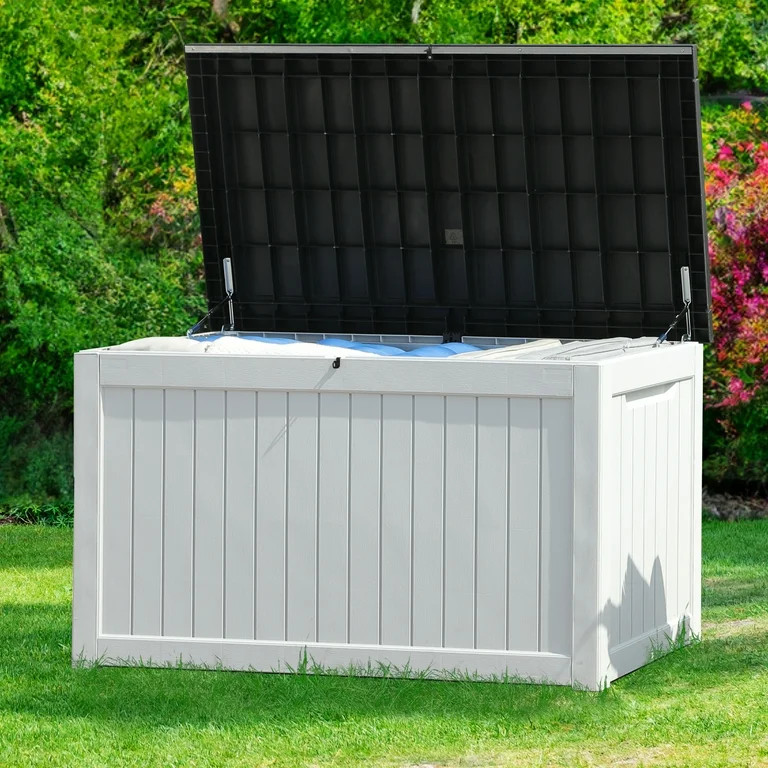Dextrus Extra Large 230 Gallon Outdoor Storage Deck Box for Patio Cushions, Yard Implements, and ... | Walmart (US)