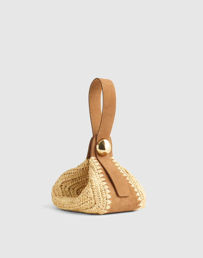 The Sculpted Metal Wristlet Bag | Madewell