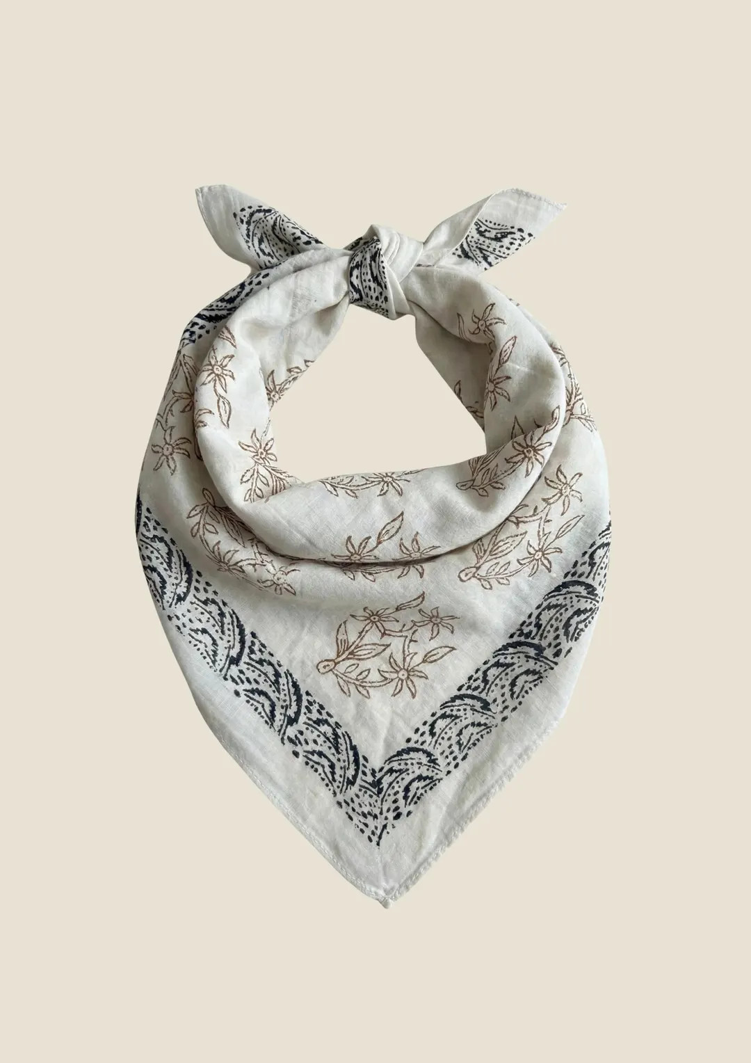 Organic Cotton Bandanas | Hair Wrap | Hand Block Print Scarf | Head Scarf | Etsy (US)