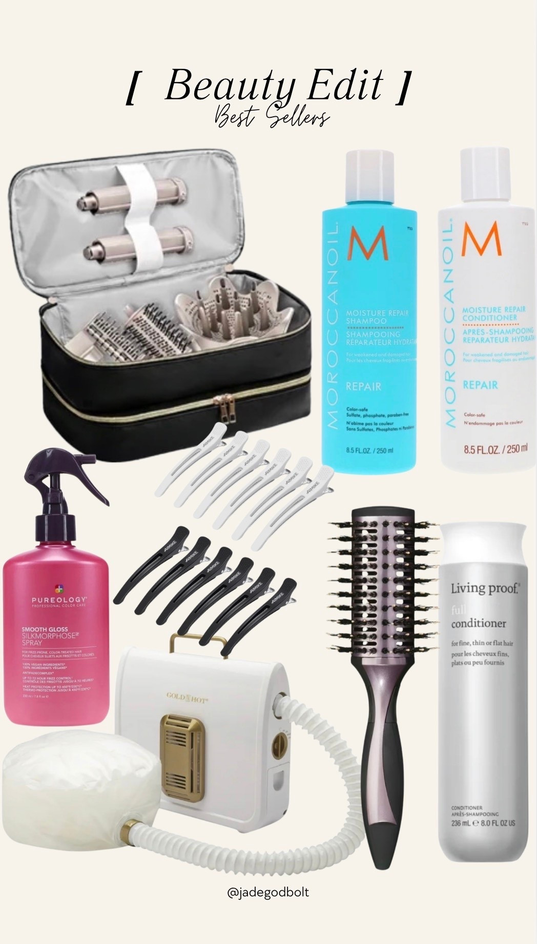 Beauty edit best sellers from Walmart! 

Bag, get ready routine, hair clips, brush, shampoo, conditioner

#LTKgrwm #LTKselfcare #LTKBeauty