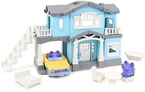 Green Toys House Playset, Blue | Amazon (US)