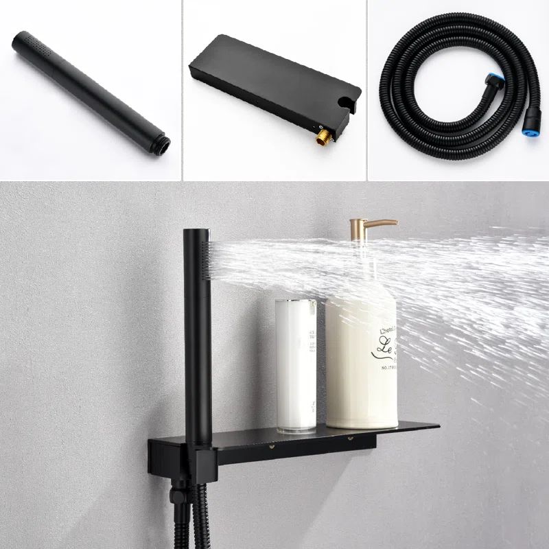 Pressure Balanced Complete Shower System with Rough-in Valve | Wayfair North America