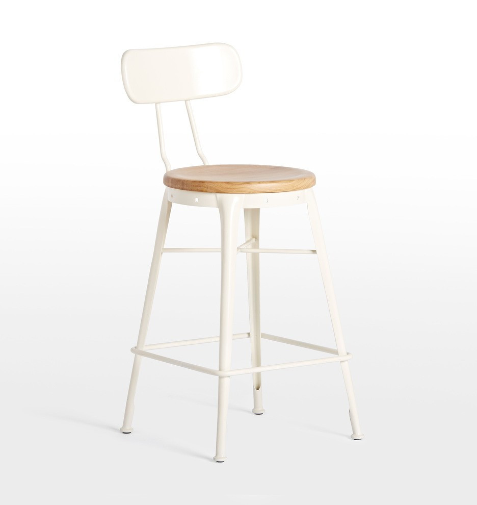 Cobb Counter Stool with Back | Rejuvenation