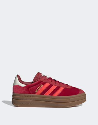 adidas Originals Gazelle Bold sneakers in burgundy | ASOS (Global)