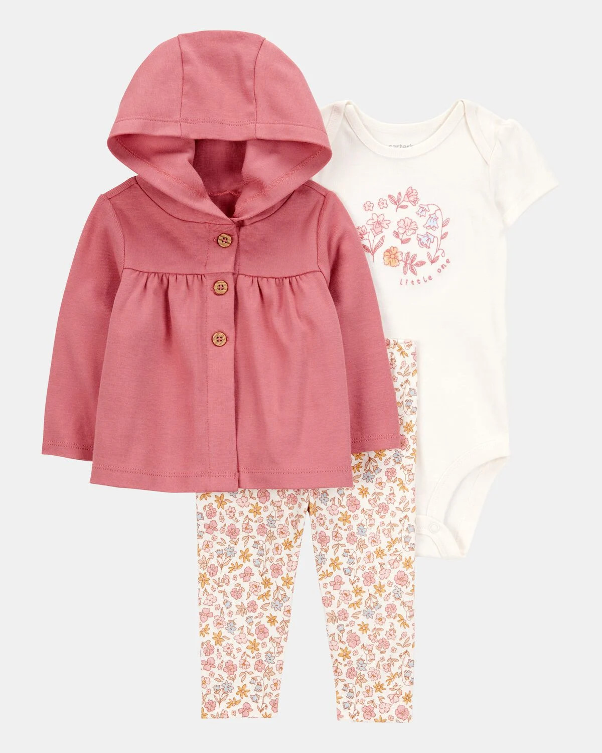 Baby 3-Piece Little Cardigan Set - Pink | Carter's Inc