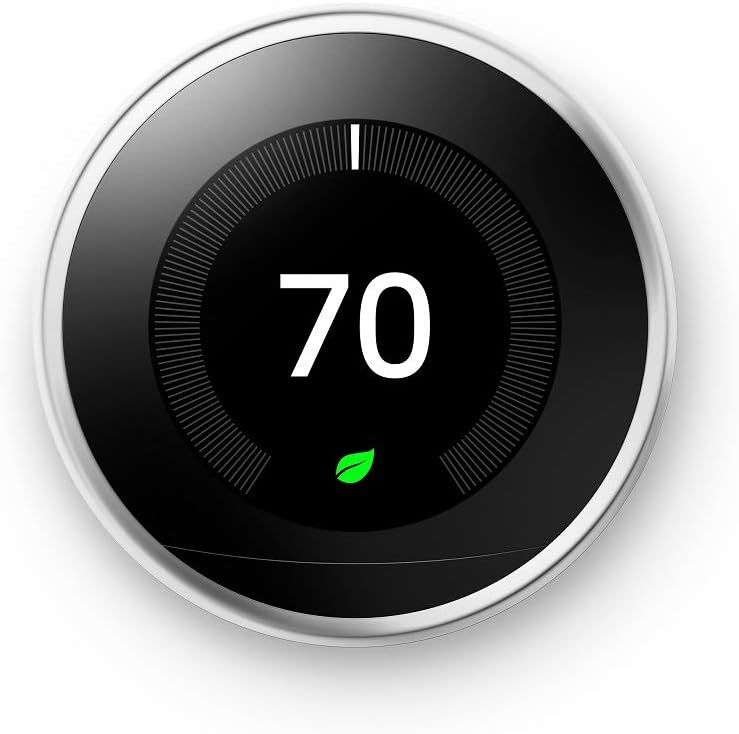 Google, T3019US, Nest Learning Thermostat, 3rd Gen, Smart Thermostat, Polished Steel, Works With ... | Amazon (US)