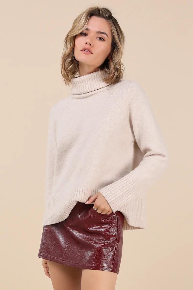 Excellent Mood Burgundy Croc-Embossed Vegan Leather Mini Skirt | Lulus
