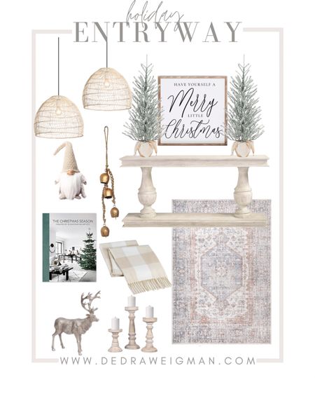 Holiday decor inspiration for your entryway! 

#christmasdecor #holidaydecor #entrywaydecor 

#LTKHoliday #LTKSeasonal #LTKstyletip