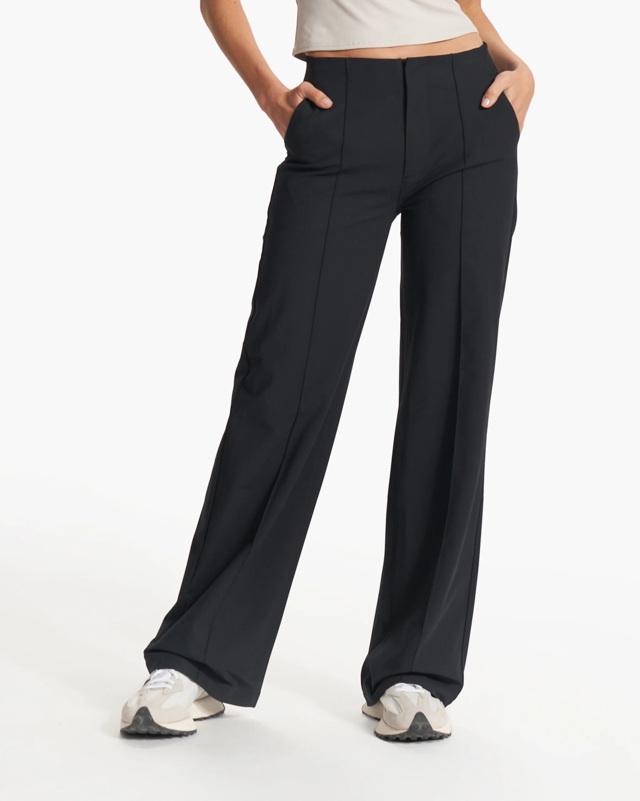 Womens Meta Wideleg | Taupe Tailored Pants | Vuori | Vuori Clothing (US & Canada)