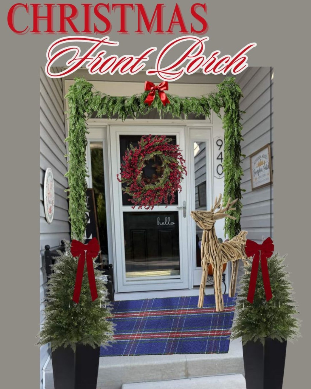 Helping you decorate your front door for Christmas! 

#LTKHoliday
