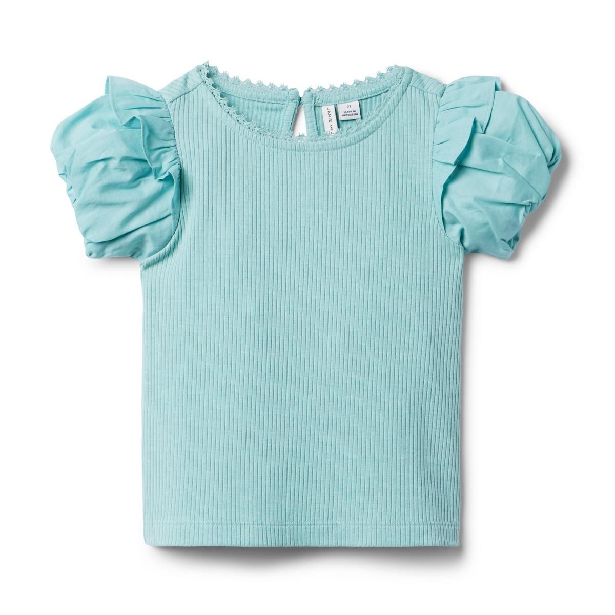 The Ribbed Puff Sleeve Top | Janie and Jack